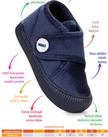 Resim Kiko Kids Petri Günlük Erkek Çocuk Ev Okul Kreş Panduf 