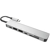 Resim Winex 7in1 4K HDMI+USB-A+SD/TF Kart 100W PD Girişli USB Type-C Hub Port Adaptör Winex