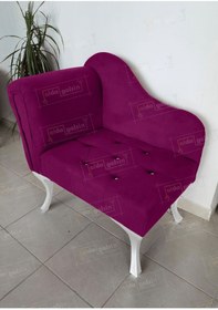 Resim aldagelsin Yeni Model Tekli Köşe Koltuğu Josefin Bench Beyaz Ayak 