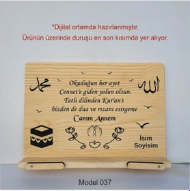 Resim Münzevi Masaüstü Ahşap Rahle/tablet/kitap Tutucu-model037 