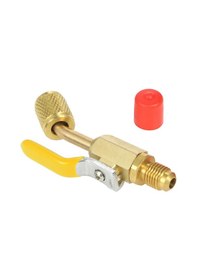 Resim Moveevo Evrensel R410a R134a Klima Şarj Hortumu Kapama Valfi - Bakır Malzeme, 1/4" Sae Vida, Çok Renk Seçeneği 