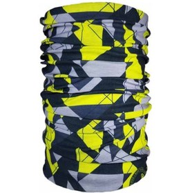 Resim Ride To Love Yellow Geometrik Bandana Siyah - Sarı 