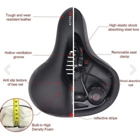 Resim ÖREL Bisiklet Bisiklet Sele Airzone Hava Kanallı Elastomer Yaylı Soft Doku 