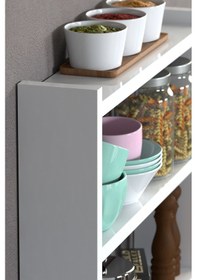 Resim Mutfak Rafı Tezgah Üstü Organizer Beyaz 