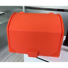 Resim MKG Mondial 100 Ritmica Motosiklet Servis Çantası Turuncu 90 Lt Pizza Servis Arka Bagaj 