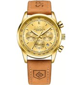 Resim Fochsia Lıge Kadın Saati Minimalist Tarz Altın Renk Tarih Göstergeli Spor Ve Hediye Kol Saati Diğer 