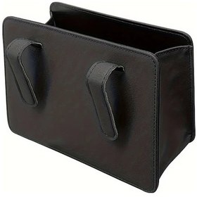 Resim Dashanshop Katlanır Araba Çöp Kutusu Kapı Depolama Çok Bölmeli Organizer Siyah 