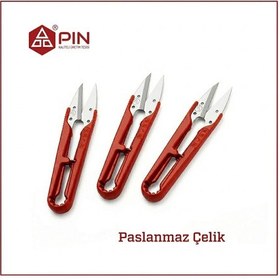 Resim Plastik Saplı İplik Temizleme Makası / Pın-1423 