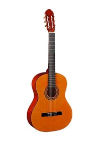 Resim Toledo Lc-3600or 3/4 Klasik Gitar Koyu Natural Kılıflı 