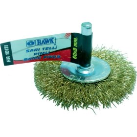 Resim Hawk 10129 Sarı Telli Pimli Daire Fırça 50x6mm 