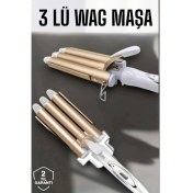 Resim Yüksek Isı Ayarlı Çok Renkli Su Dalga Maşa, Dalgalı Saçlar Için Ideal Seçim 