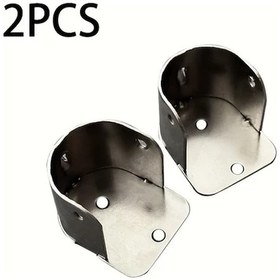 Resim Fochsia 2 Adet Gümüş Modern Metal Perde Askısı Duvar Tipi Dayanıklı Kolay Montaj 