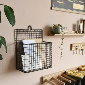 Resim Go Dekor Çok Amaçlı Dekoratif Tel Dergilik & Gazetelik/duvar Sepeti 