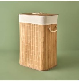 Resim Bella Maison Fonte Bambu Çamaşır Sepeti Naturel (40X30X61 Cm) 