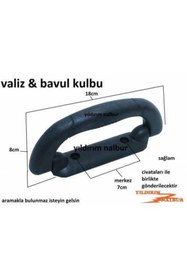 Resim Genel Markalar Valiz Kulbu Bavul Tutamak Bavul Çekme Kolu Valiz Çanta Kolu - Mobilya Kulpları - Tek Ebat 