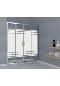 Resim Durul Duşakabin Ön Cephe Desenli 5mm H:190 Parlak 