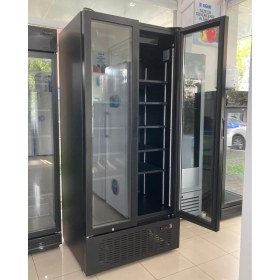 Resim Marketcooler 900D2K Dikey 2 Kapılı Premium Siyah Şişe Soğutucu 