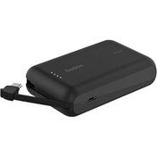 Resim Belkin BoostCharge Powerbank, Entegre Type-C Kablolu 10K PD 20W, Siyah 