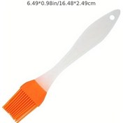 Resim Maxaccess Turuncu Silikon Fırça Yüksek Isıya Dayanıklı Yemek Pişirme Fırçası 
