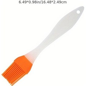 Resim Maxaccess Turuncu Silikon Fırça Yüksek Isıya Dayanıklı Yemek Pişirme Fırçası 