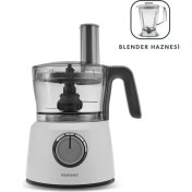 Resim Homend Functionall 2846H Blender Hazneli Mutfak Robotu Krem 