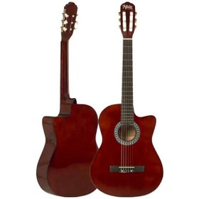 Resim Midex CG-395BR Kahve Renk Kesik Klasik Gitar 4/4 Yetişkin Boy Sap Ayarlı Full Set 