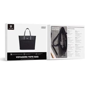Resim Lenyes LB557 Voyagers Serisi 1200D Su Geçirmez Seyahat Çantası - Siyah 