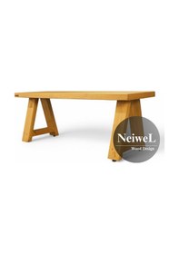 Resim Neiwel Garden Nua Doğal Ahşap Bahçe Bank-40-200 Açık Ceviz 