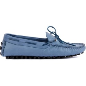Resim Sail Laker's - Kot Mavi Deri Erkek Loafer 101-3791-11169 