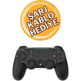 Resim Joystick-kol Wireless-bluetooth Kablosuz Titreşimli Oyun Kolu Tablet-pc-ps4 Uyumlu 