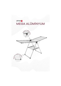 Resim Perilla Mega Alüminyum Katlanır Çamaşır Kurutmalık 17,5 Metre Gri 