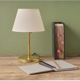 Resim Homing Lara AYD-1988 Gold Gövdeli Abajur Krem 