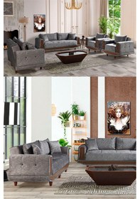 Resim Adel Koltuk Takımı 3 3 1 1 Gri 