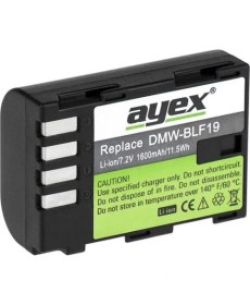 Resim Ayex Panasonic Lumix Dmc-Gh3- Gh4- Gh5 İçin Dmw-Blf19E Batarya 