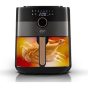 Resim Empressco Geniş Kapasiteli Metalik Siyah Hava Fritözü, Sağlıklı ve Pratik Pişirme Keyfi 