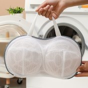 Resim Hassas Giysiler İçin Oval Şekilli Polyester Çamaşır Torbası, Dokuma Kumaş, Fermuarlı Kapatma, Giysi Yıkama, Sütyen ve İç Çamaşırı Yıkama Koruyucusu, Çamaşır Torbaları 