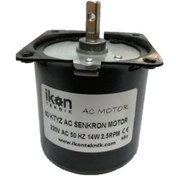 Resim İKON TEKNİK Ac Senkron Motor 60 Ktyz 2,5 Rpm 14w Viyol Motoru 60ktyz2,5rpm 