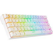 Resim Rampage Kb-rx63 B-atom Beyaz Bluetooth Rgb Backlight Brown Switch Mekanik Q Mini Gaming Oyuncu Klavy Diğer 