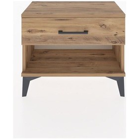 Resim Arges Komodin Tek Çekmeceli 60x30x48 Çam-çam Atlas Çam 