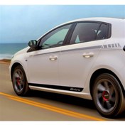 Resim MLH STORE Fiat Bravo Yan Kapı Şerit Sticker Etiket Modeli 