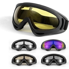 Resim Araba Sürücüleri İçin Gece Görüş Gözlükleri Açık Hava Motosiklet Rüzgar Geçirmez Gözlükler Spor Taktik Harley Maskesi Moto Gözlükleri B 