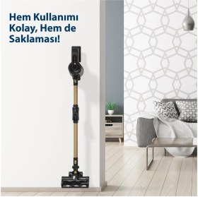 Resim Nikadu Blaupunkt A40 Vacumaster Kablosuz Dikey Süpürge + Blaupunkt SW500 Body Master Smart Tartı 