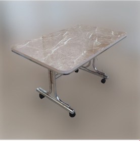 Resim Pratik 70X110 Tekerlekli Orta Sehpa Krom Nikel Kaplamalı Metal (514492450) 