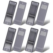 Resim Konteyner Havalandırma Kiti - Kargo Depolaması İçin 8 Parçalı Ağır Hizmet Tipi Hava Akış Menfezleri Gri 