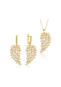 Resim Casera's Gümüş Gold Melek Kanadı Kadın Set Csr2184983 Gümüş 