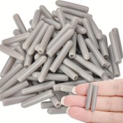 Resim 100 Adet Silikon Tamir Manşon Seti, Paslanmaz saç tokası Uç Kapakları, 3-25mm Koruyucu Plastik Kapaklar, Toz Geçirmez Çizilmez Kauçuk Kapaklar, Borulama İçin Elektrik veya Pil Gerekmez 