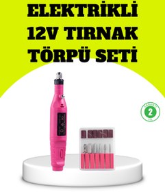 Resim Skygo Elektrikli Manikür Pedikür Törpü Seti 6 Başlıklı 