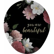 Resim Flipped You Are Beautiful Bilek Destekli Tasarım Mouse Pad 