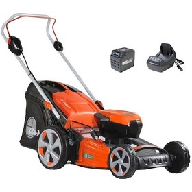 Resim Oleo-Mac Gİ 48 P 5.0 Ah Akülü Çim Biçme Makinesi + Şarj Aleti 