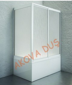 Resim Akovaduş Yan Panelli Mika Duşakabin Beyaz 